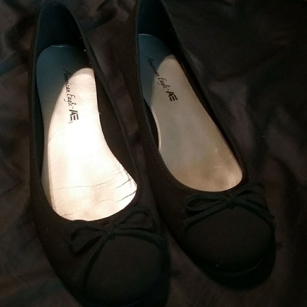 Black Ballet Flats Women's 9